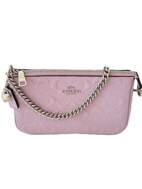 Coach CCZ27 Nolita 19 Signature Patent Small Handbag Heart Charm Light Violet